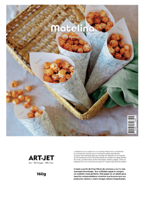 MATELINA DOBLE FAZ 160 GRS X 50 HOJAS A4