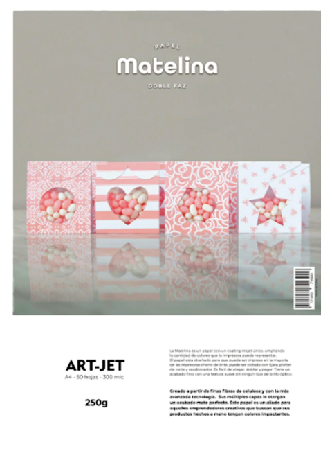 MATELINA DOBLE FAZ 250 GRS X 50 HOJAS A4