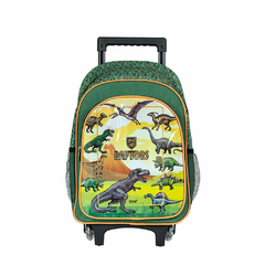 Mochila raptor CON RUEDAS VERDE Y NARANJA