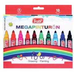 MEGA PINTURON TRABI SURTIDO X 10