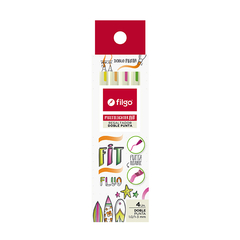 Resaltador fluo doble punta con punta flexible Multilighter Fit