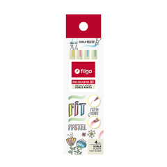 Resaltador PASTEL doble punta con punta flexible Multilighter Fit