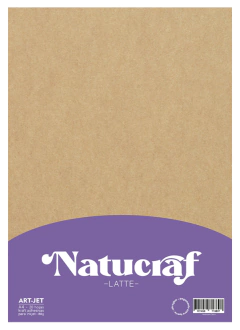 AUTOADHESIVO NATUCRAF LATTE X 20 HOJAS A4
