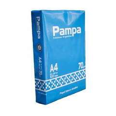 Resma Pampa A4 de 70grs. 500 Hjs,