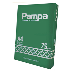 Resma Pampa A4 de 75grs. 500 Hjs.