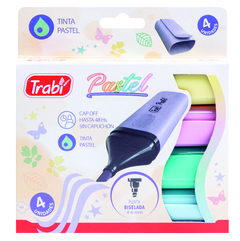 Resaltador Trabi Pastel X 4 Unidades