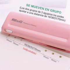 Perforadora Daily Planner 3+3 Agujeros Agenda