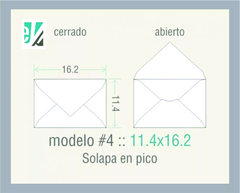 100 sobres 11.4x16.2 varios colores perlados - EYPAPEL