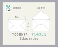 100 sobres 11.4x16.2 varios colores opacos - comprar online