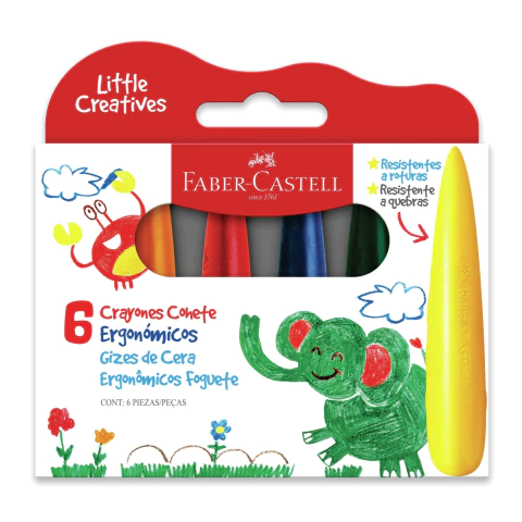 Crayon ergonomico Cohete x 6 Faber Castell