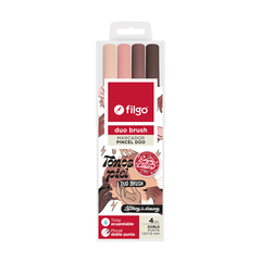 DUO BRUSH TONOS PIEL X 4