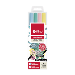 DUO BRUSH PASTEL X 4