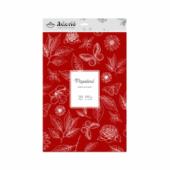 20 hojas a4 ROJO CEREZA 180 GRS - Papelina by Adorie