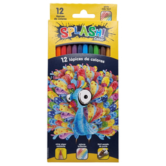 Lapices de colores largos x 12 SPLASH