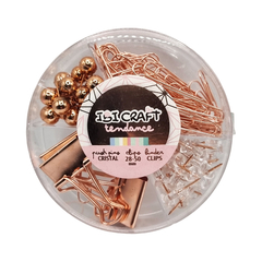 Set De Escritorio Redondo Tendance Golden Rose