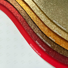 20 hojas a4 dorado noturno 230 GRS - Gliterina by Adorie - EYPAPEL