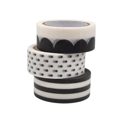 Washi Tape Black 15 Mm X 5 Mts X 3 Unidades - comprar online