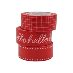 Washi Tape Red 15 Mm X 5 Mts X 3 Unidades - comprar online