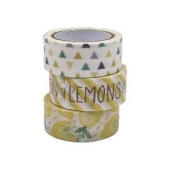 Washi Tape Lemon 15 Mm X 5 Mts X 3 Unidades - comprar online