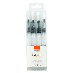 Pincel Recargable con Agua Waterbrush Blíster X4 Pinceles Brw