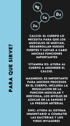 CALCIO, MAGNESIO Y ZINC - NATURAL NUTRITION - Villa Adelina Suplementos Deportivos