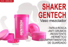 SHAKER ROSA GENTECH CON COMPARTIMENTOS en internet