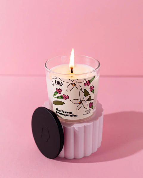 Vela aromática Verbena fresquinha - verbena e flor de laranjeira