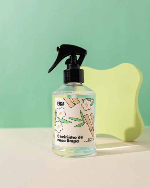 Home spray Cheirinho de casa limpa - bambu e chá branco