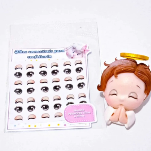 Cartela de Olhos Comestíveis Pálpebras e Olhos - comprar online