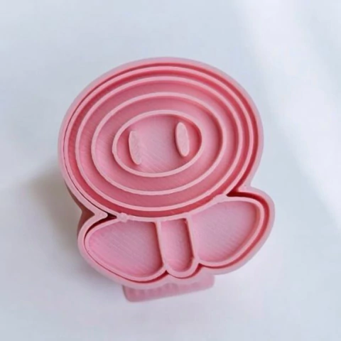 Modelador Ejetor Flor do Mario para Brigadeiro, Doce, Massa e Biscoito