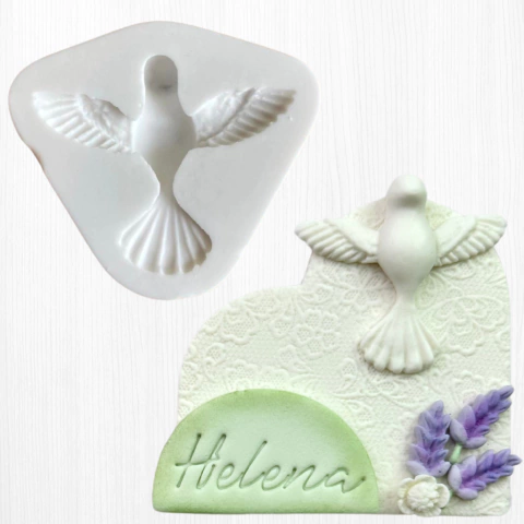 Molde de Silicone Pomba Espirito Santo
