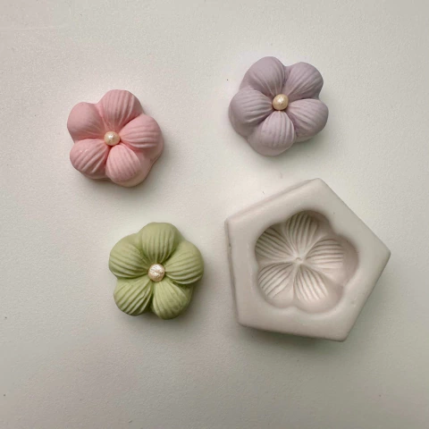 Molde de Silicone Flor 04 - comprar online