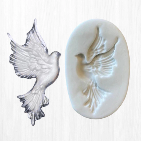 Molde de Silicone Pomba Espírito Santo (02)