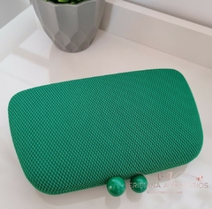 Clutch Texturizada Verde Ct074 - comprar online
