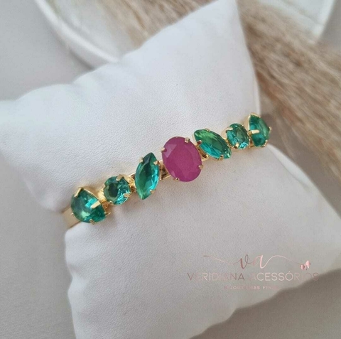 Bracelete em Banho Dourado Bt007