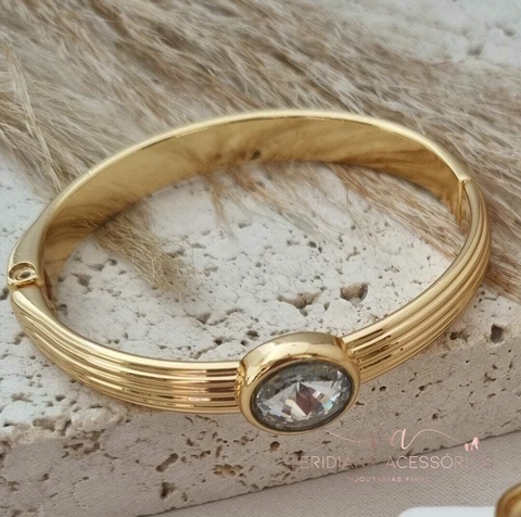 Pulseira em Banho Dourado Gold com Verniz Italiano Pu023