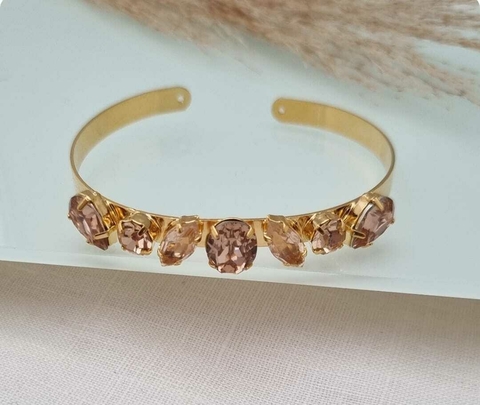 Bracelete em Banho Dourado Pu 033