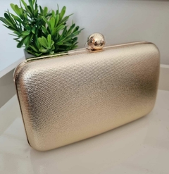 Clutch em tecido Metalizado Dourado Ct071 na internet