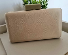 Clutch em Tecido Texturizado Areia Ct 066