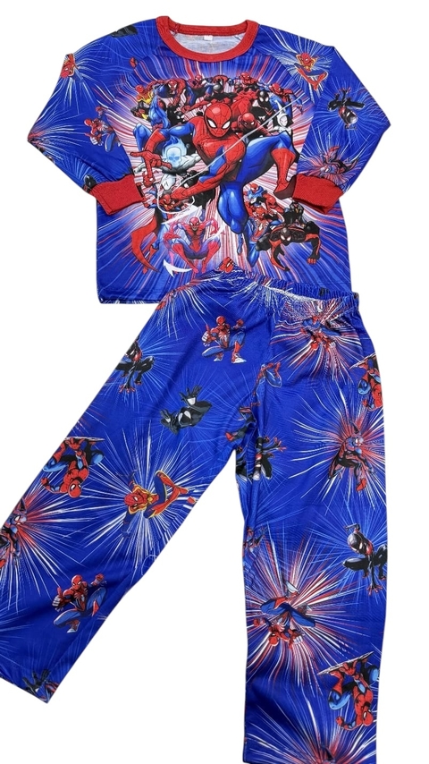 PJ FULL PRINT SPIDERMAN AZUL