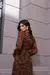 Vestido de crepe Animal Print na internet