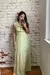 Vestido Verde Longo Algodão Texturizado na internet