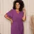 Vestido amarração roxo na internet
