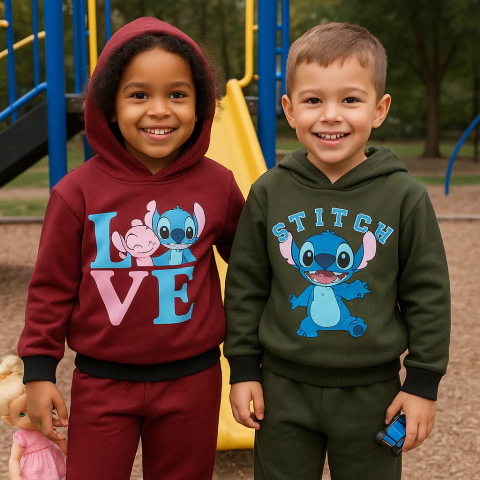 Conjunto moletom infantil Stitch - comprar online