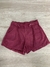 Short suede liso com bolso - comprar online