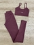 Conjunto fitness calça e top sem bojo poliamida na internet
