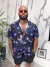 Camisa Estampada Botões na internet