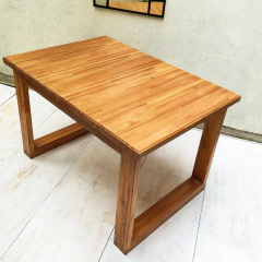 MESA EUCALIPTO 1,20 X 0,85 PATAS CUADRADAS. EN STOCK - tienda online