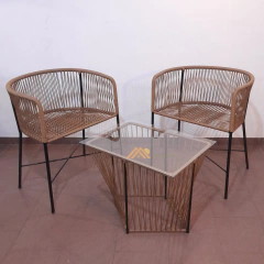 JUEGO 2 SILLAS GERVASONI CON MESA DE APOYO RECTANGULAR - comprar online