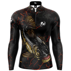 Camiseta Camisa Blusa Pesca Traira Black Com Proteção Uv50+ - comprar online